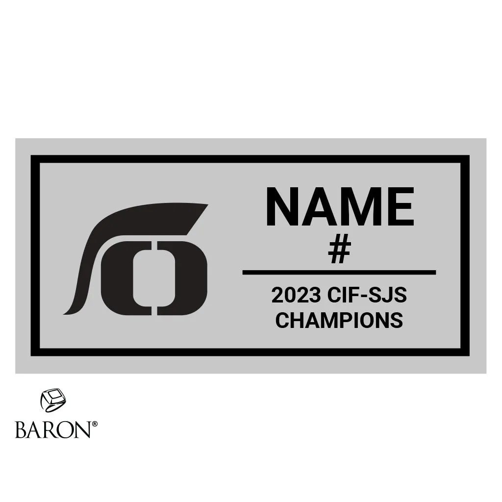 Oak Ridge Softball 2023 Championship Black Standard Window Ring Box