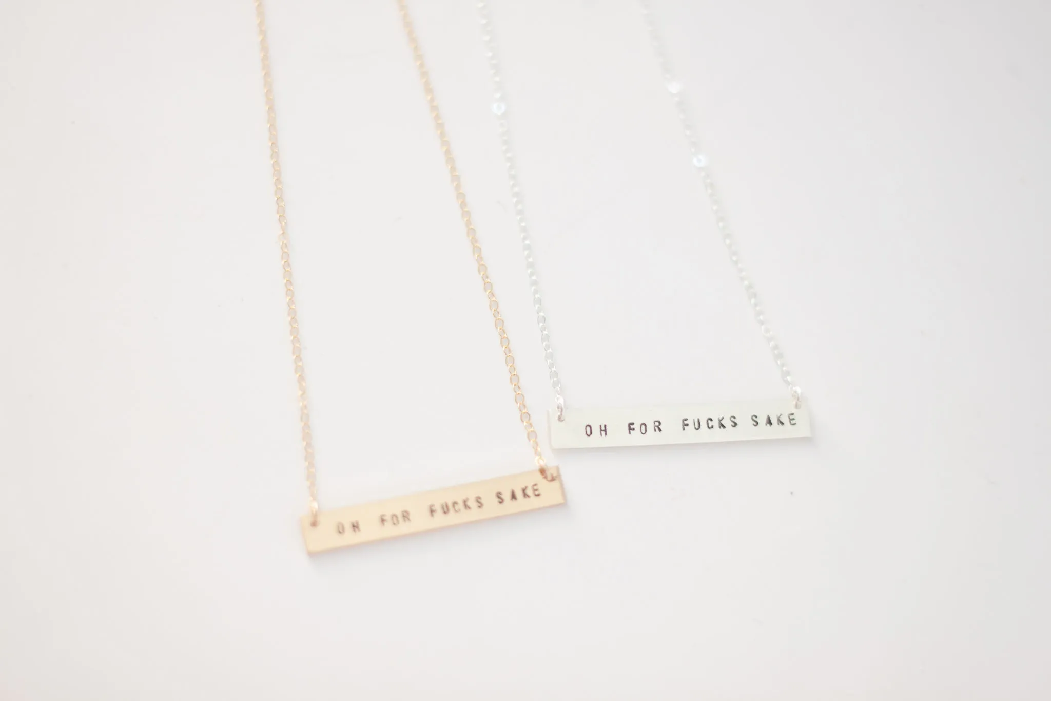 Oh For Fuck’s Sake Bar Necklace