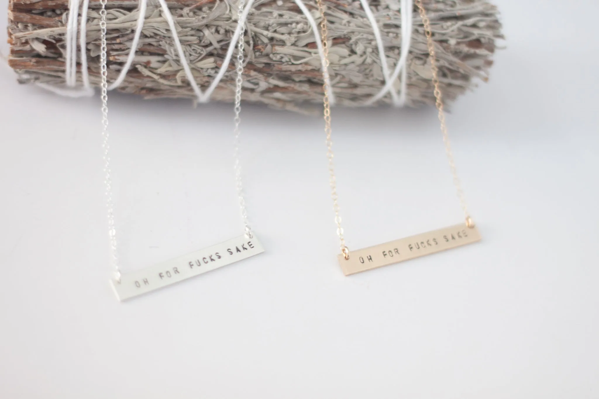 Oh For Fuck’s Sake Bar Necklace