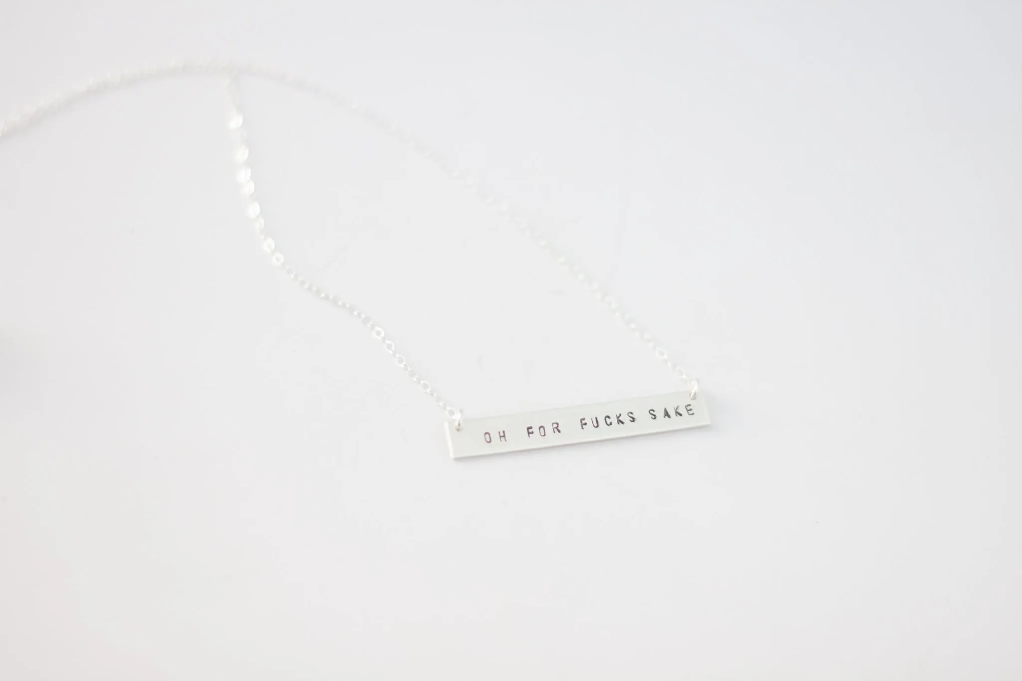 Oh For Fuck’s Sake Bar Necklace