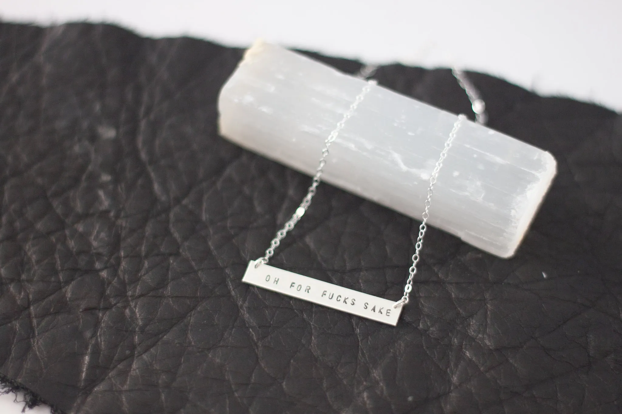 Oh For Fuck’s Sake Bar Necklace