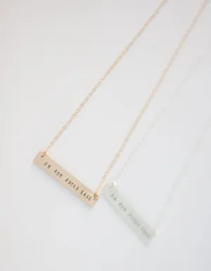 Oh For Fuck’s Sake Bar Necklace