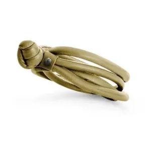 Ole Lynggaard Leather Bracelet Olive for Sweet Drops