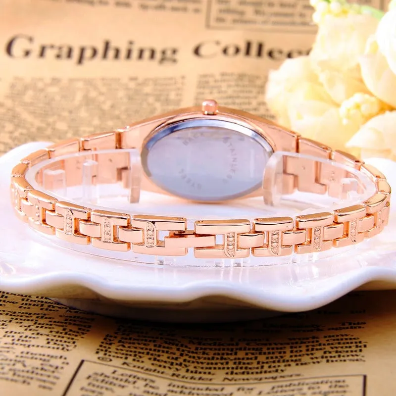 Oval Dial Slim Bracelet Watches