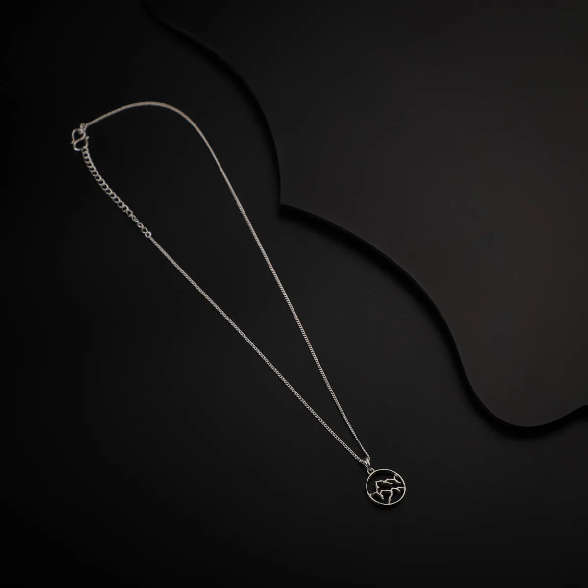 Panchtatva 5 Elements Silver Pendant: Earth (पृथ्वी)