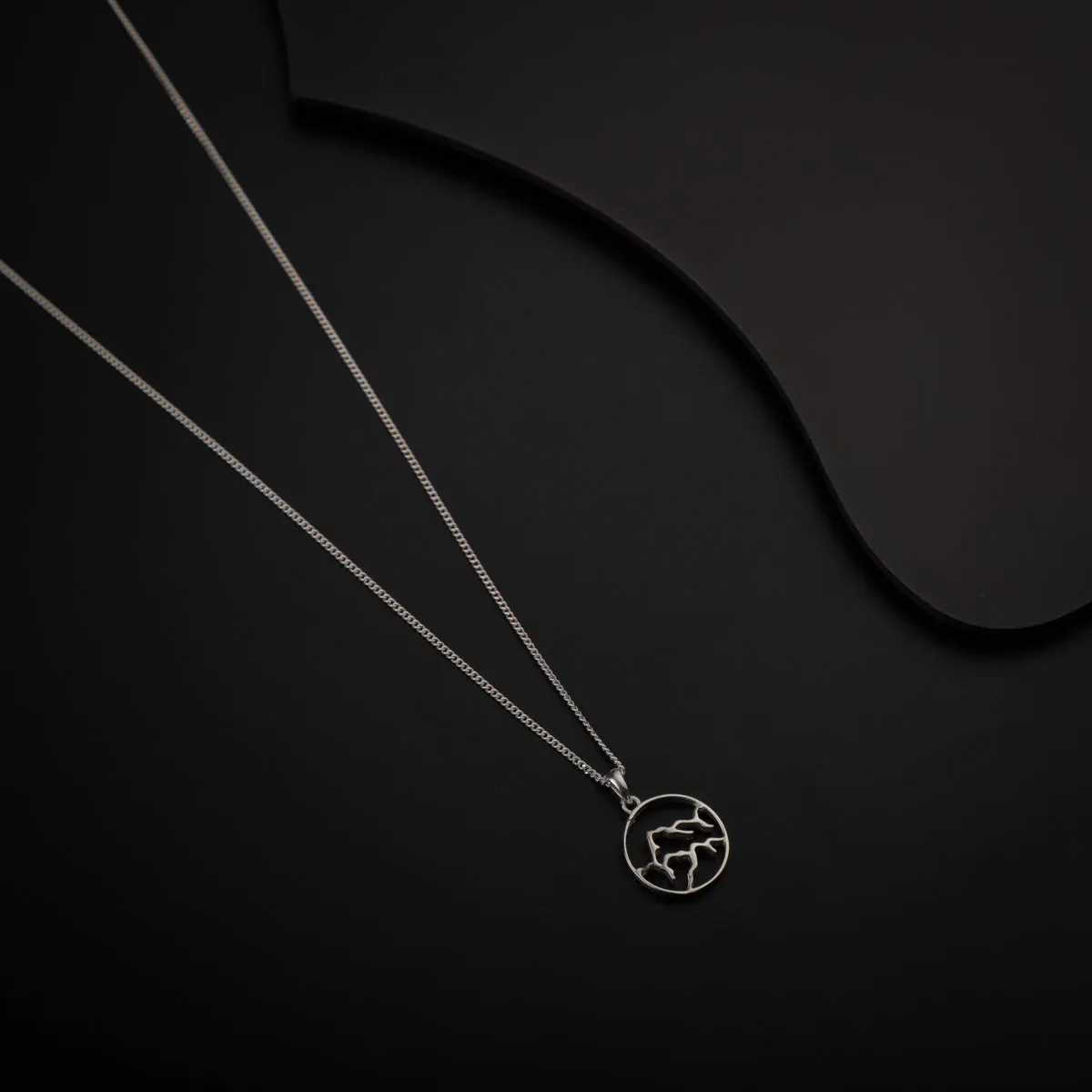 Panchtatva 5 Elements Silver Pendant: Earth (पृथ्वी)