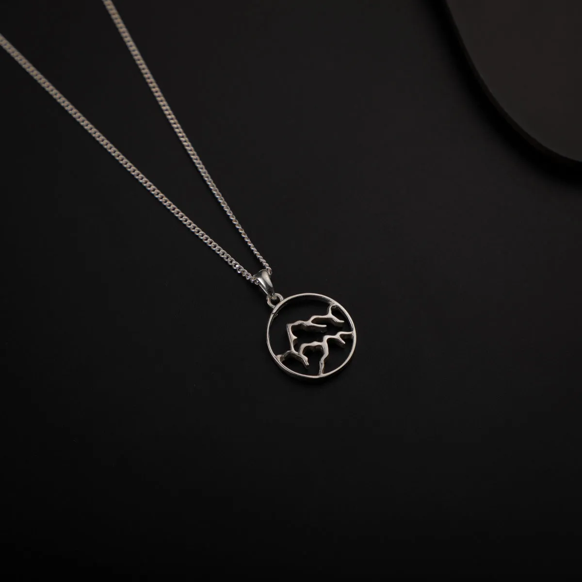 Panchtatva 5 Elements Silver Pendant: Earth (पृथ्वी)