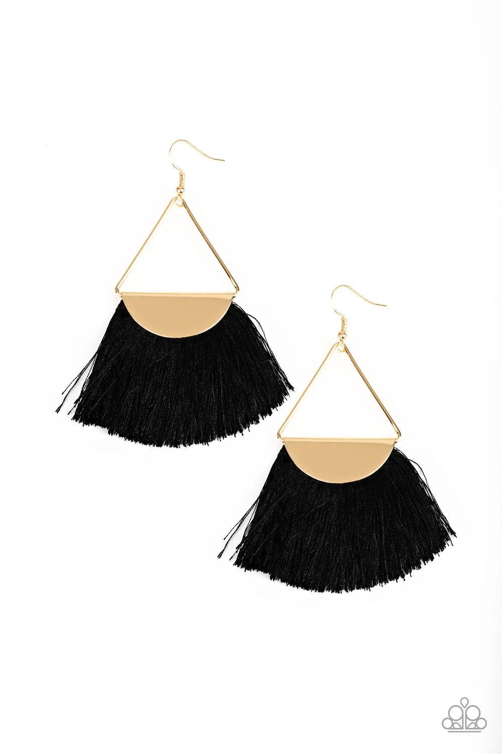 Paparazzi - Modern Mayan - Black Earrings