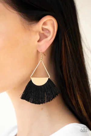 Paparazzi - Modern Mayan - Black Earrings