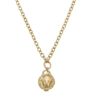 Parker Lion's Head Charm Necklace