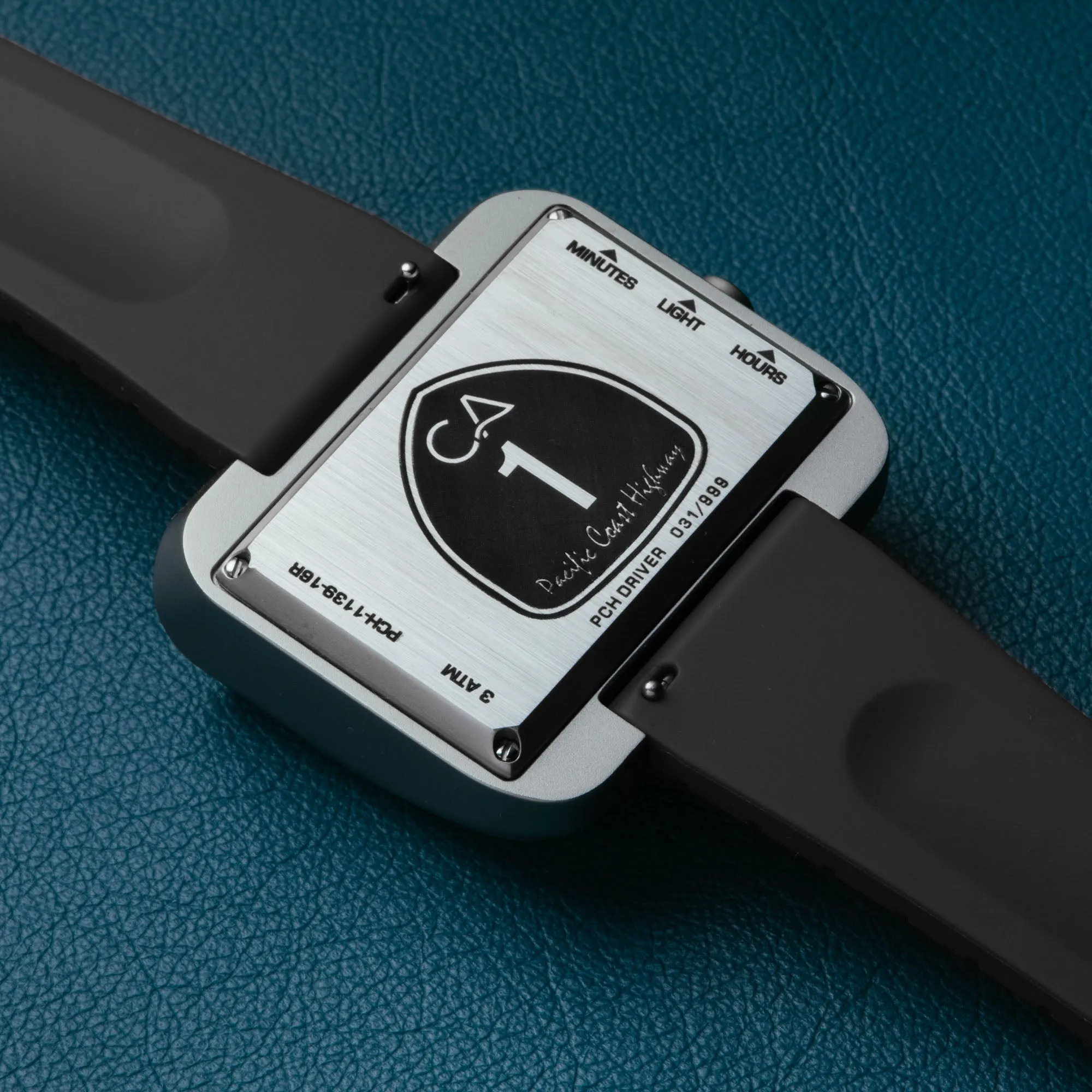 PCH Driver Jump Hour Brushed Silver Black