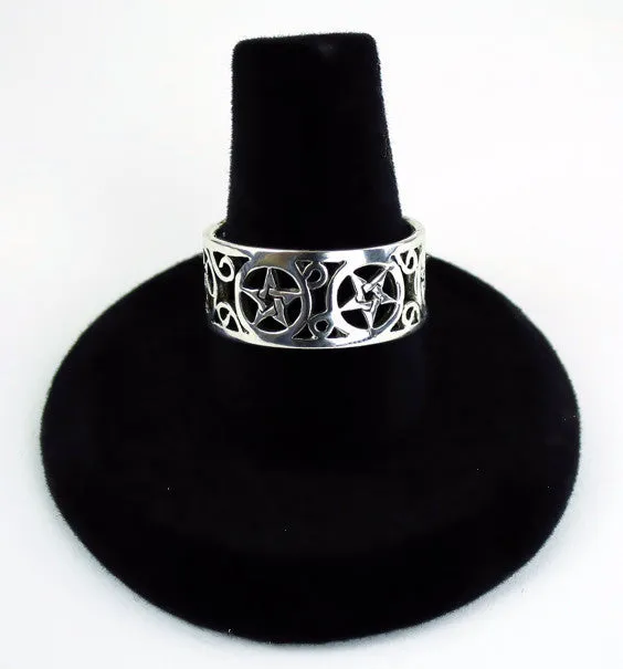 Pentacle Band Ring