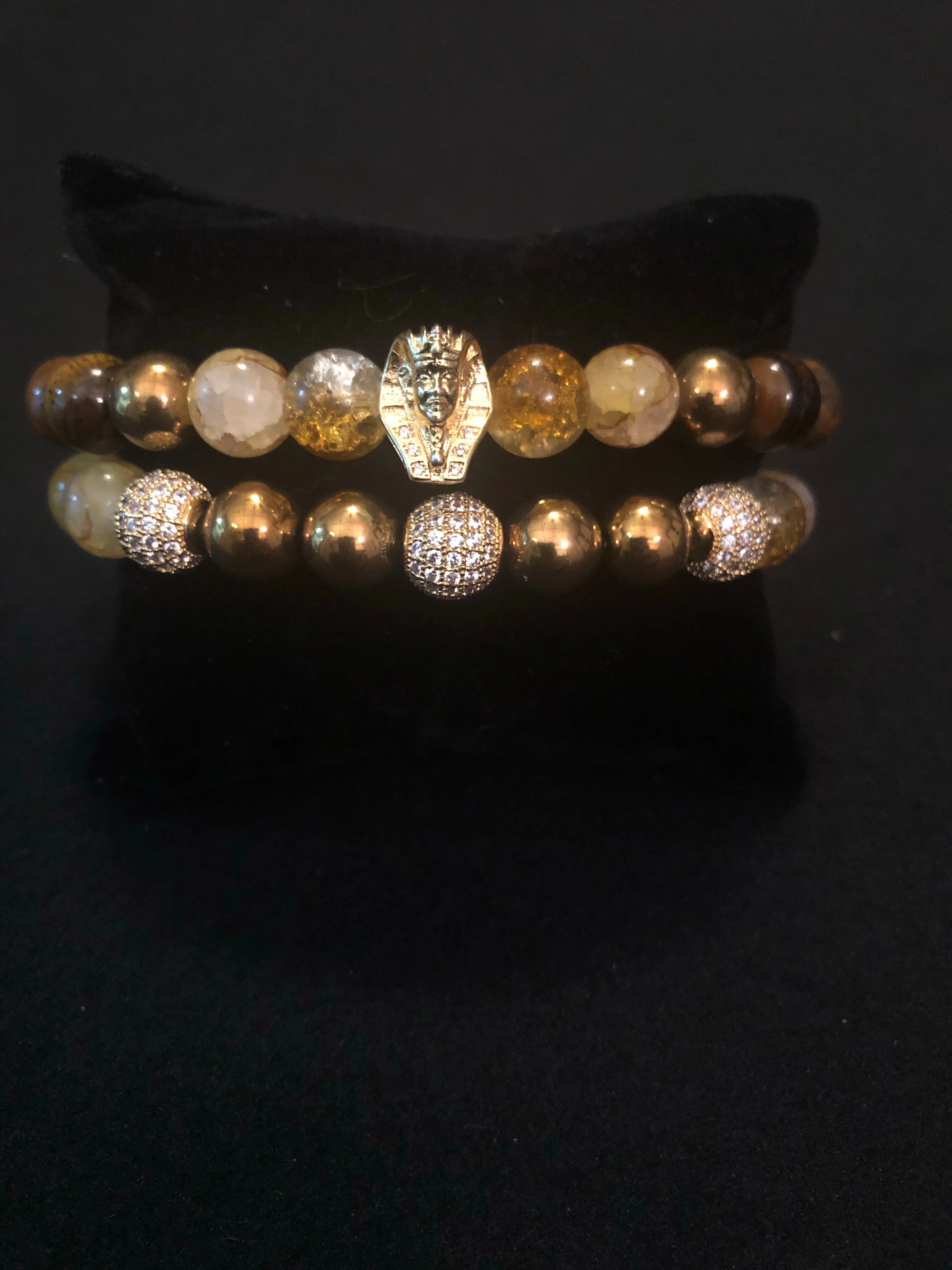 Pharaoh Stack Cognac Quartz & Tigers Eye