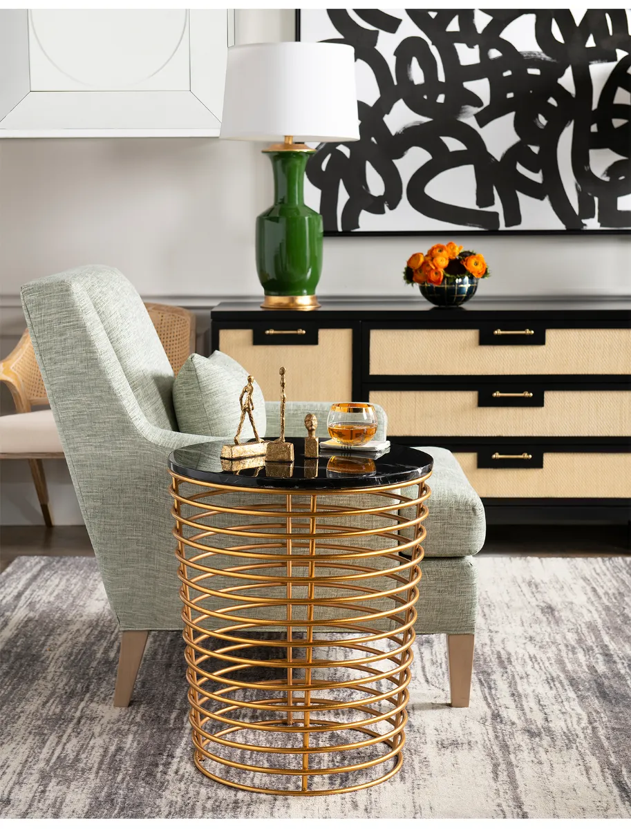 Pinhole Side Table - Black