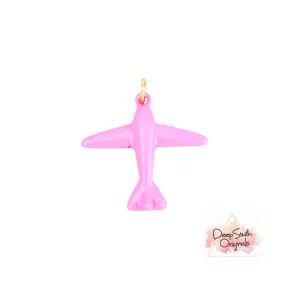 Pink Airplane Charm