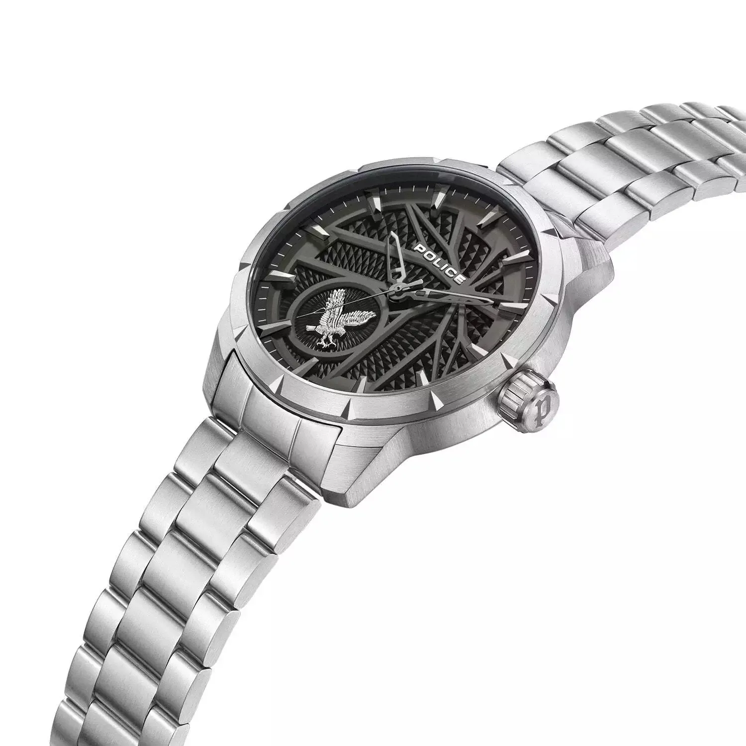 Police Neist Gents Black Dial Stainless Steel WatchWatch