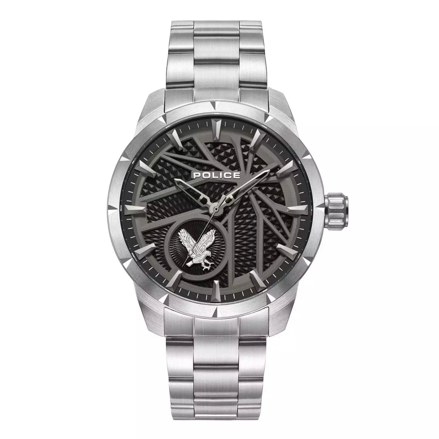 Police Neist Gents Black Dial Stainless Steel WatchWatch