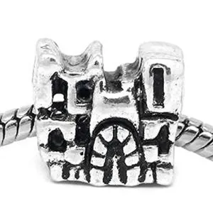 Princess Castle European Bead Compatible for Most European Snake Chain Bracelet