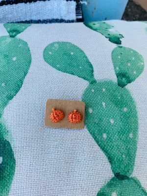Pumpkin Stud Earring