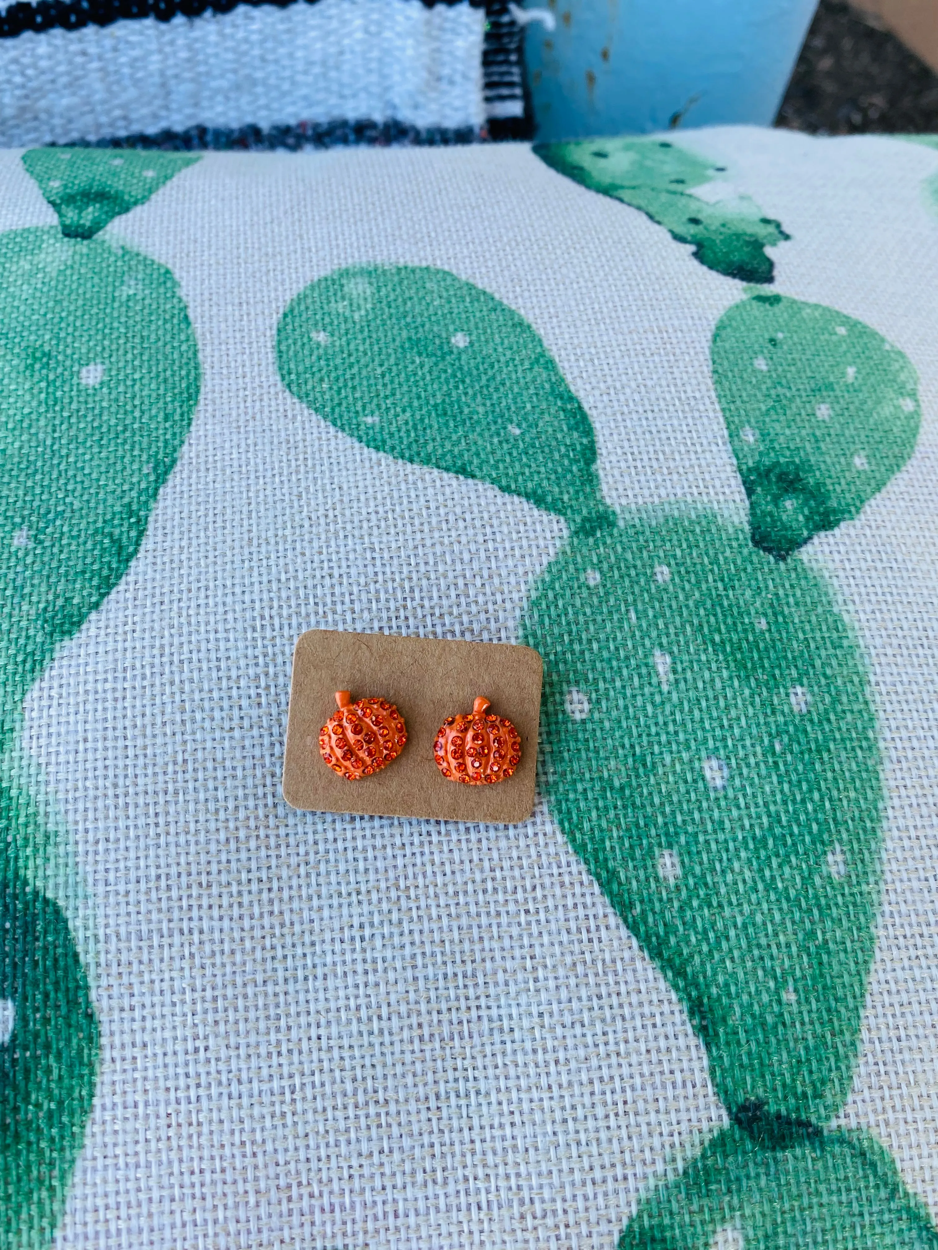 Pumpkin Stud Earring