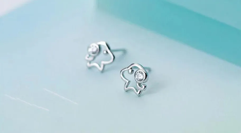 Puppy Stud Earrings