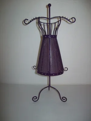 Purple Mannequin Jewelry Stand