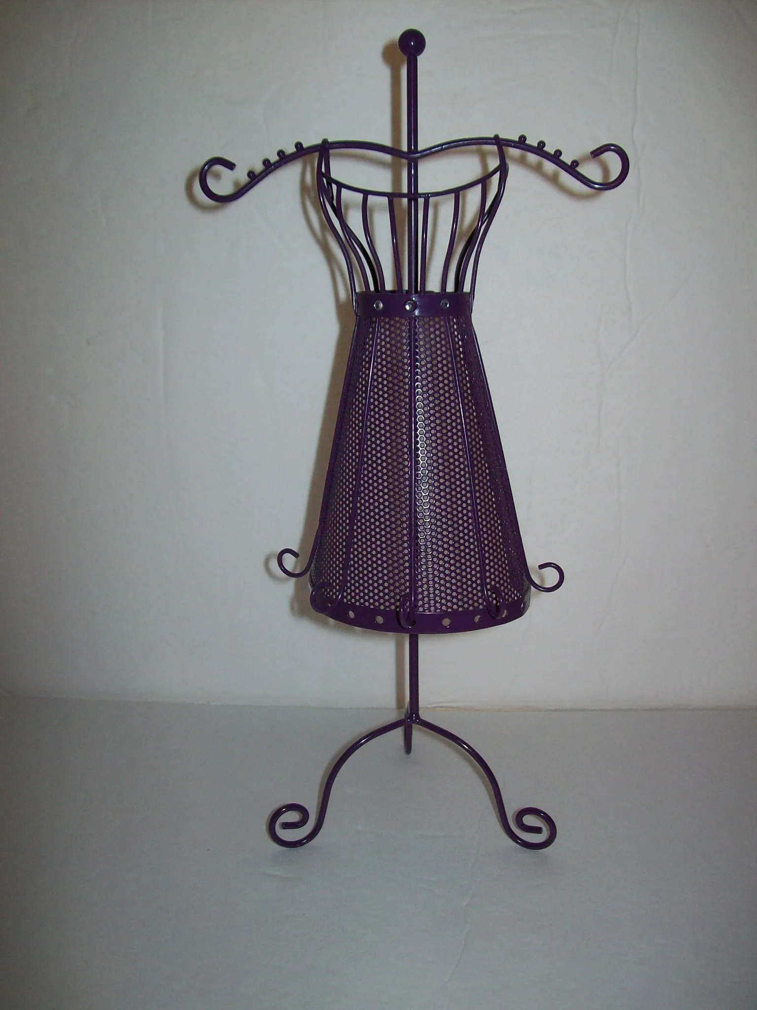 Purple Mannequin Jewelry Stand