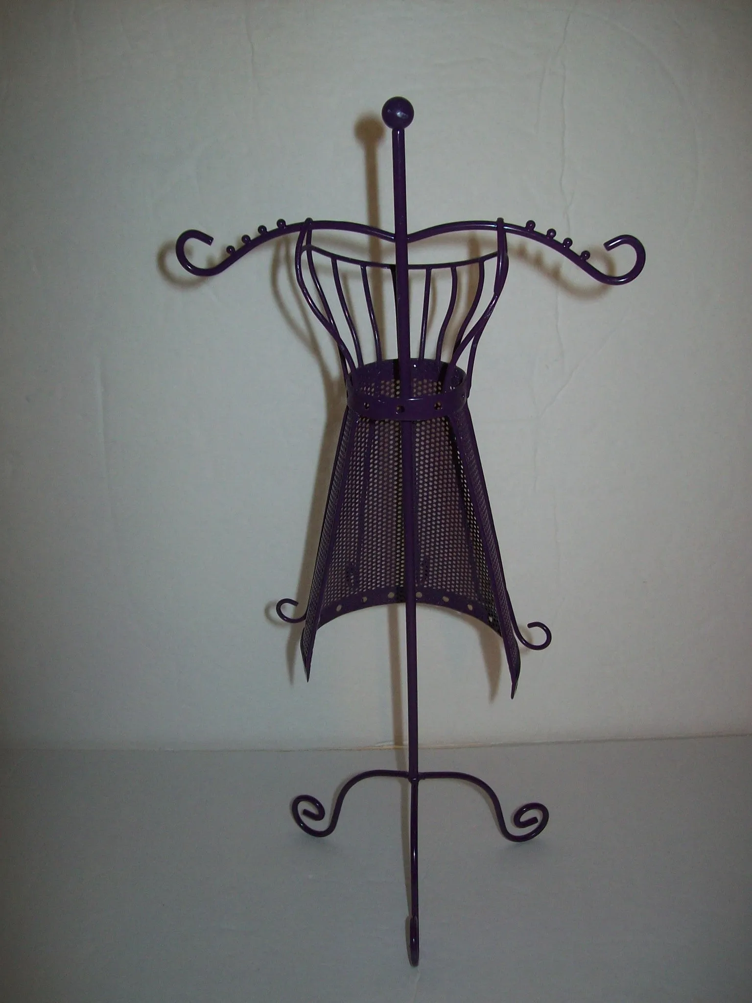 Purple Mannequin Jewelry Stand