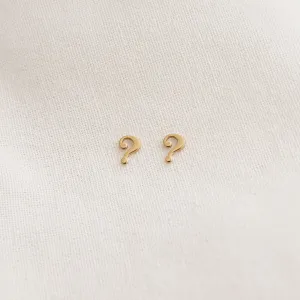 Question Mark Stud Earrings