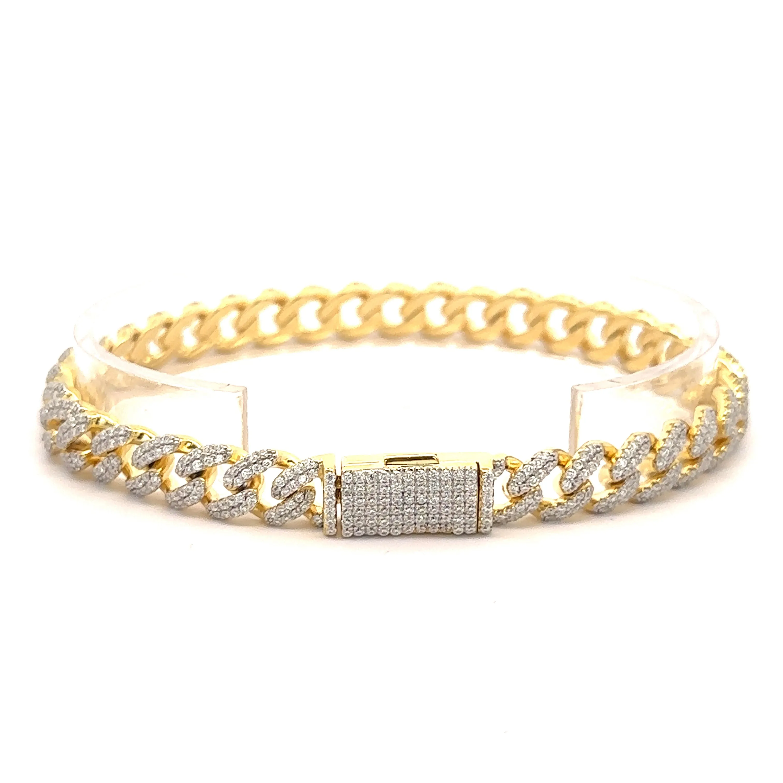 QUINOXITE 8MM 925 CZ CUBAN BRACELET | 9221932