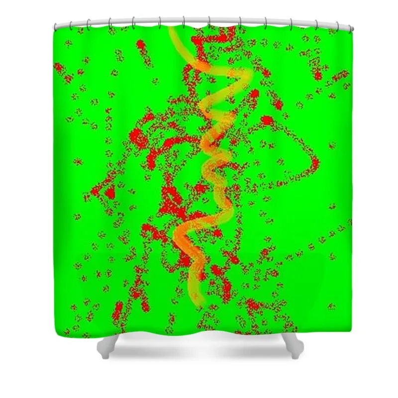 Red Gold - Shower Curtain