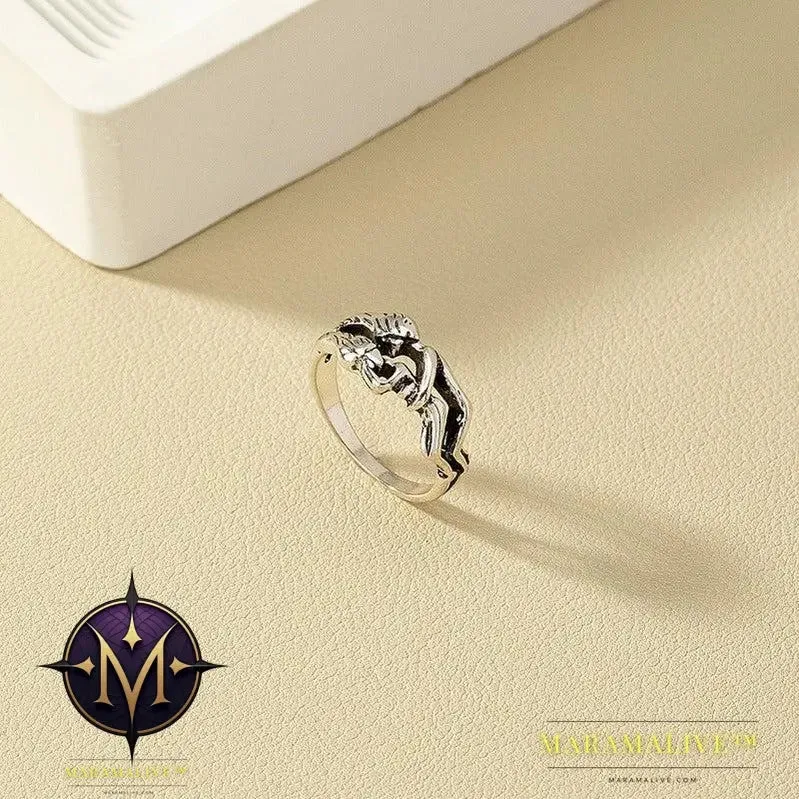Retro Distressed Ring Simple