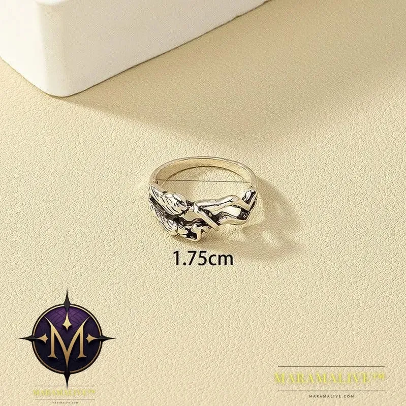 Retro Distressed Ring Simple