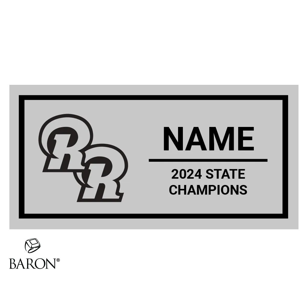 Rio Rancho High School Cross Country 2024 Championship Black Standard Window Ring Box