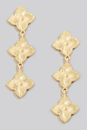 Ripp Dangle Clover Earrings