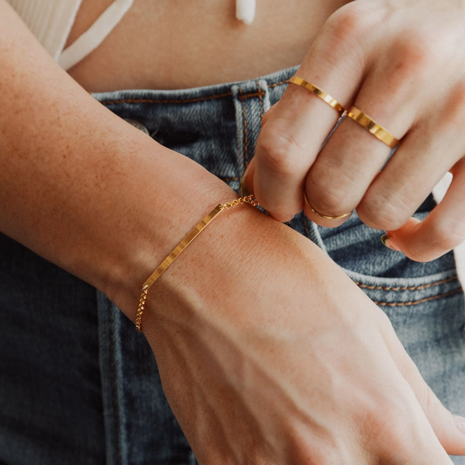 Rolo Bar Bracelet