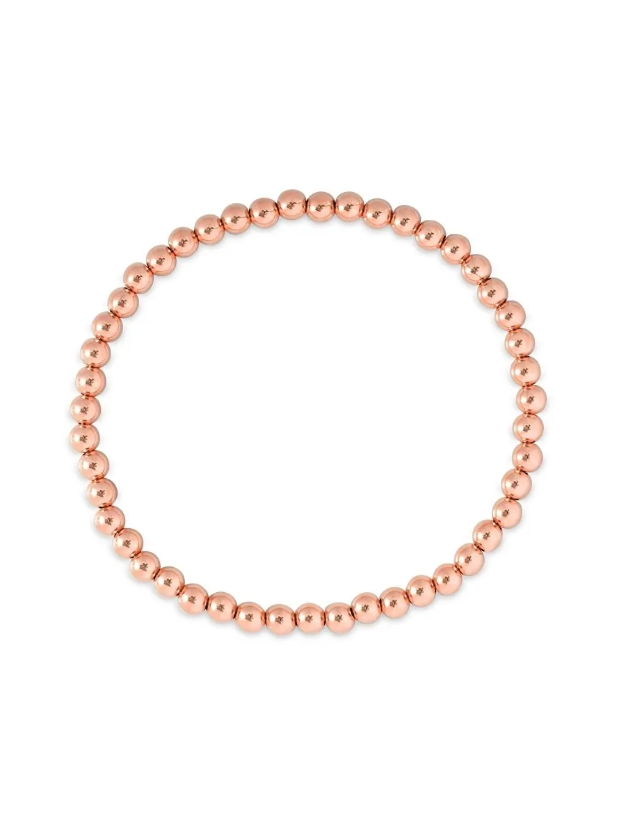 Rose Gold Everyday Stretch Bracelet - 4mm
