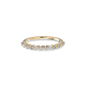 Round Diamond Half Eternity Ring