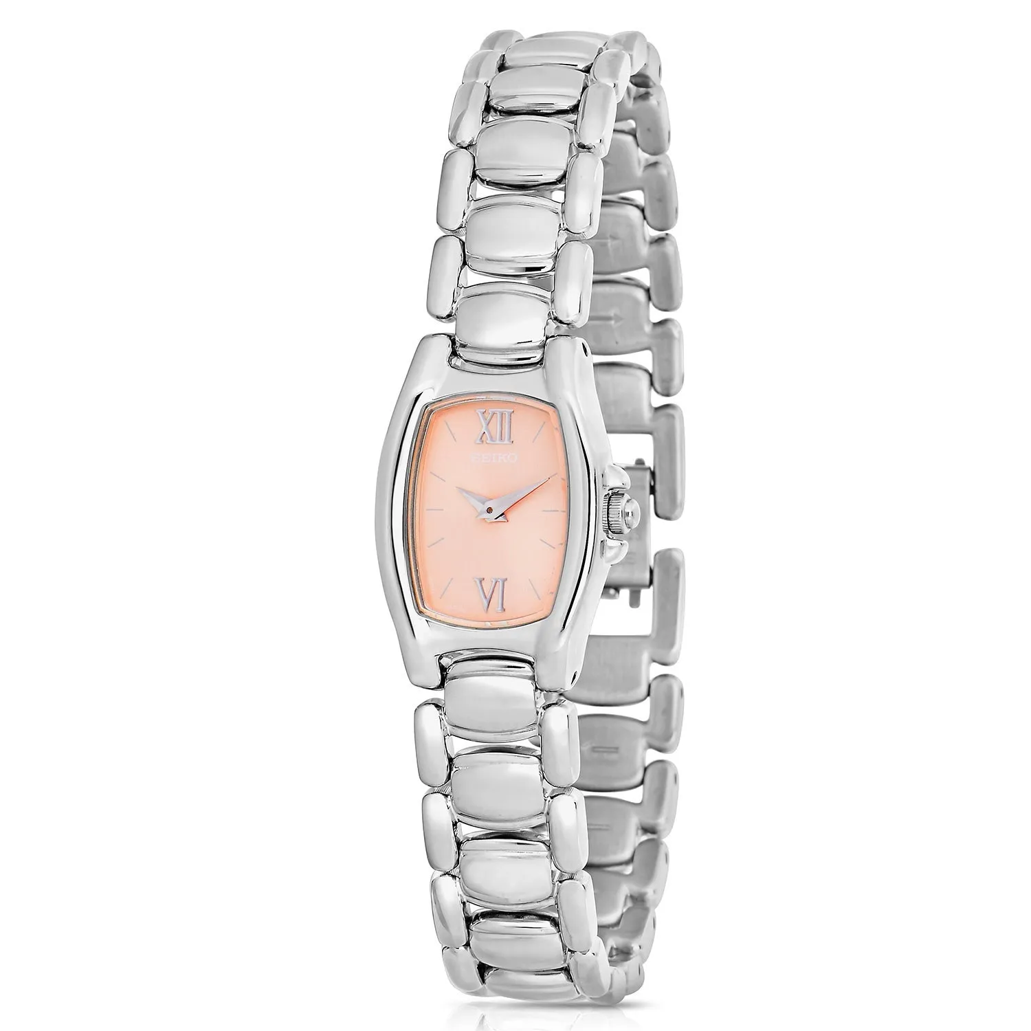 Seiko Women's SUJ509 Peach Dial Stainless Steel Watch