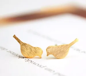 Shuangshuo 2017 Trendy Earrings Boho Brushed Bird Stud Earrings for Women Classic Animal Bird Women Earrings Jewelry Party Gift