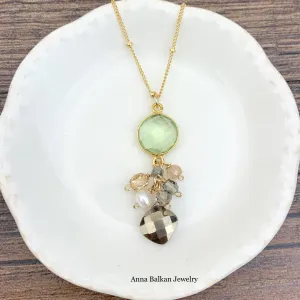 Sienna Bezeled Pendant Necklace