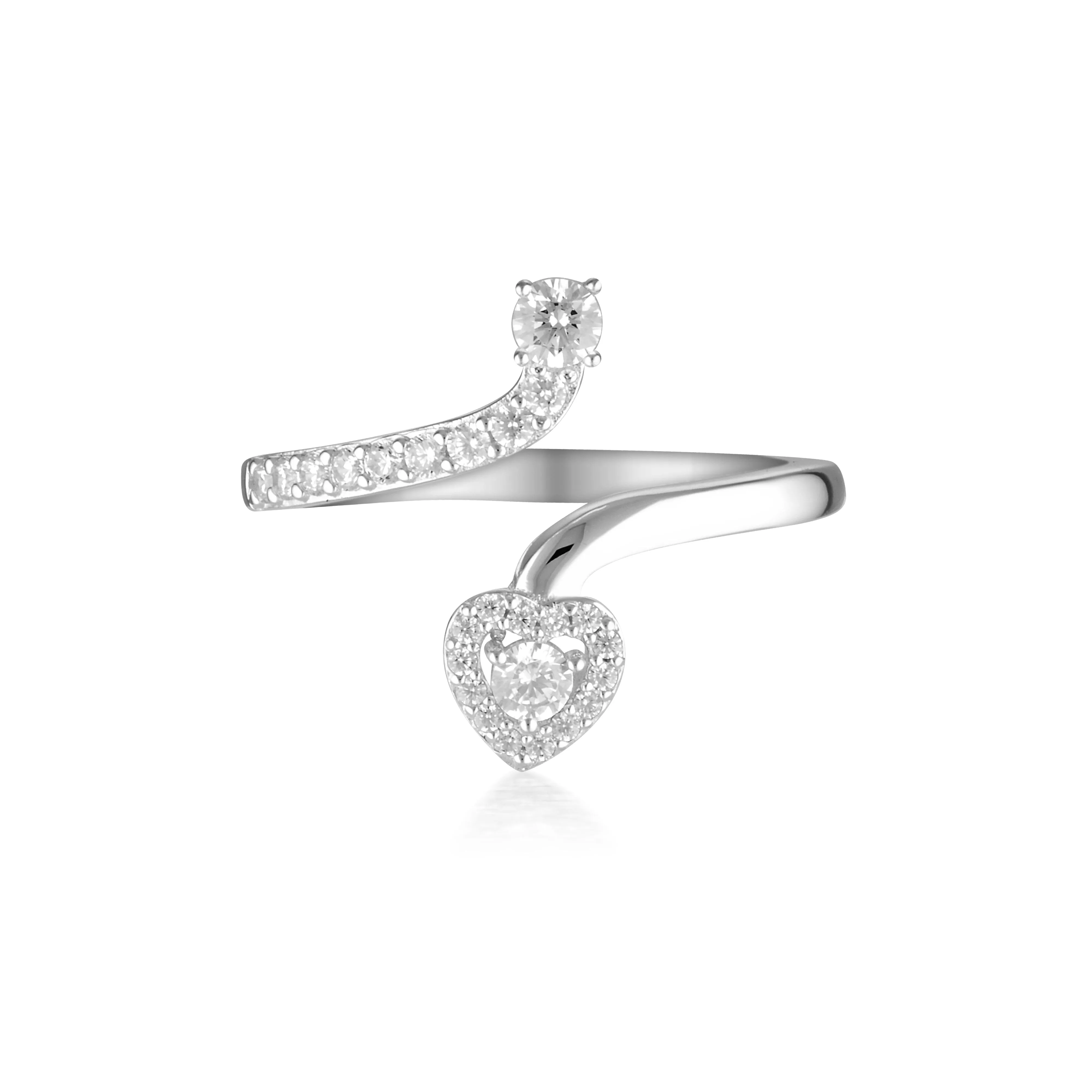 SIGNATURE SEALED WITH A KISS RING SILVER - 9