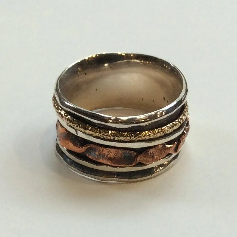 Silver Copper Gold Band - Rolling In The Deep - R2319