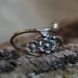 Silver Gold Ring - Two.