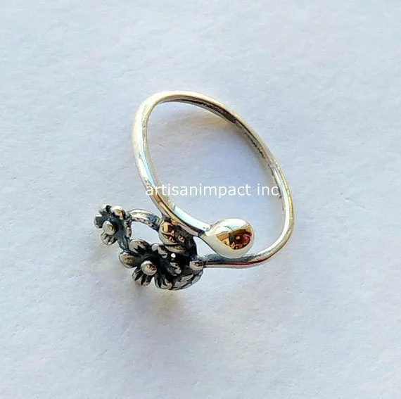 Silver Gold Ring - Two.