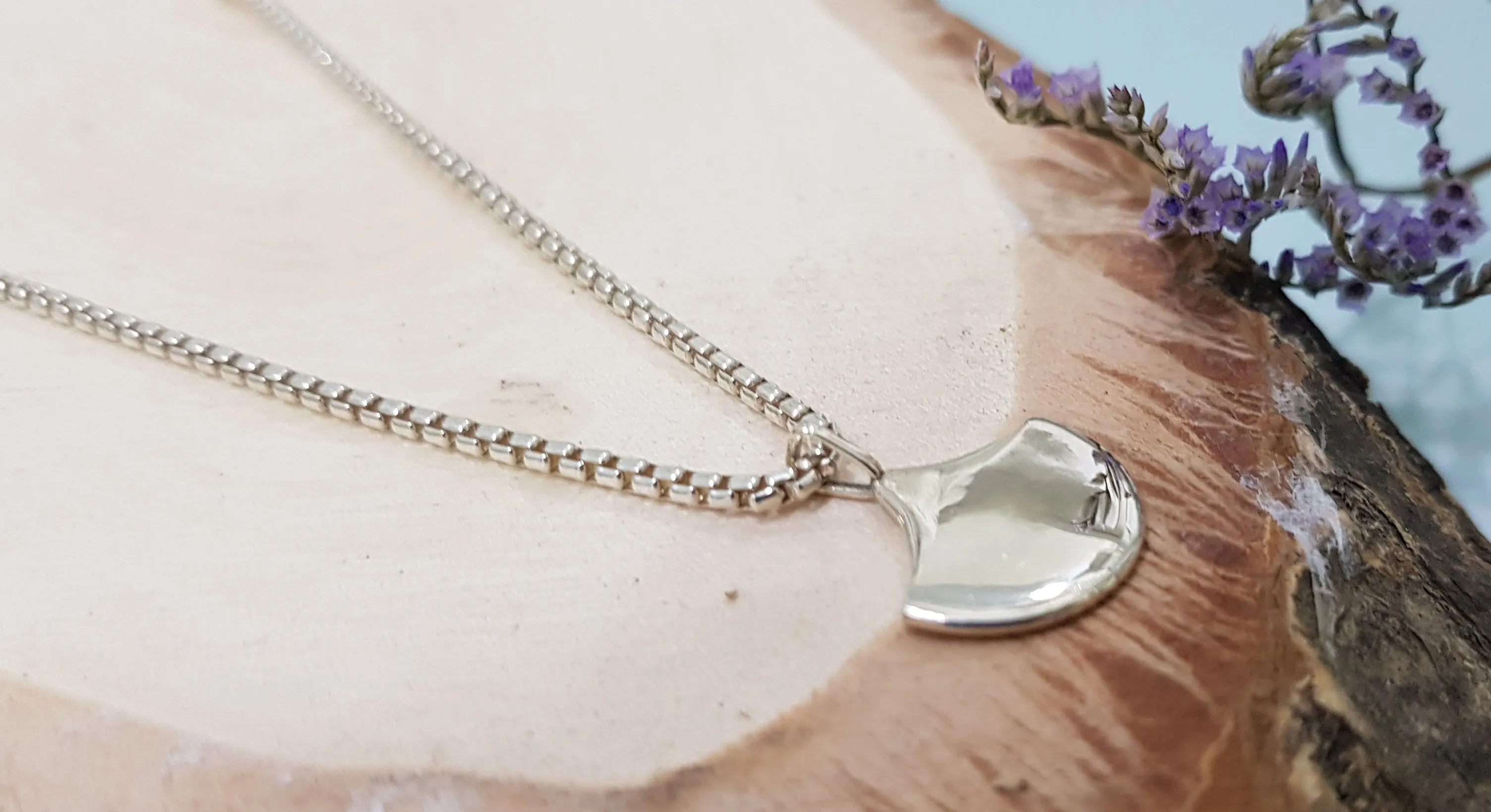 Silver Moon Pendant by ALMA