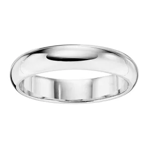 Simple Gold Band - 4MM Low Domed