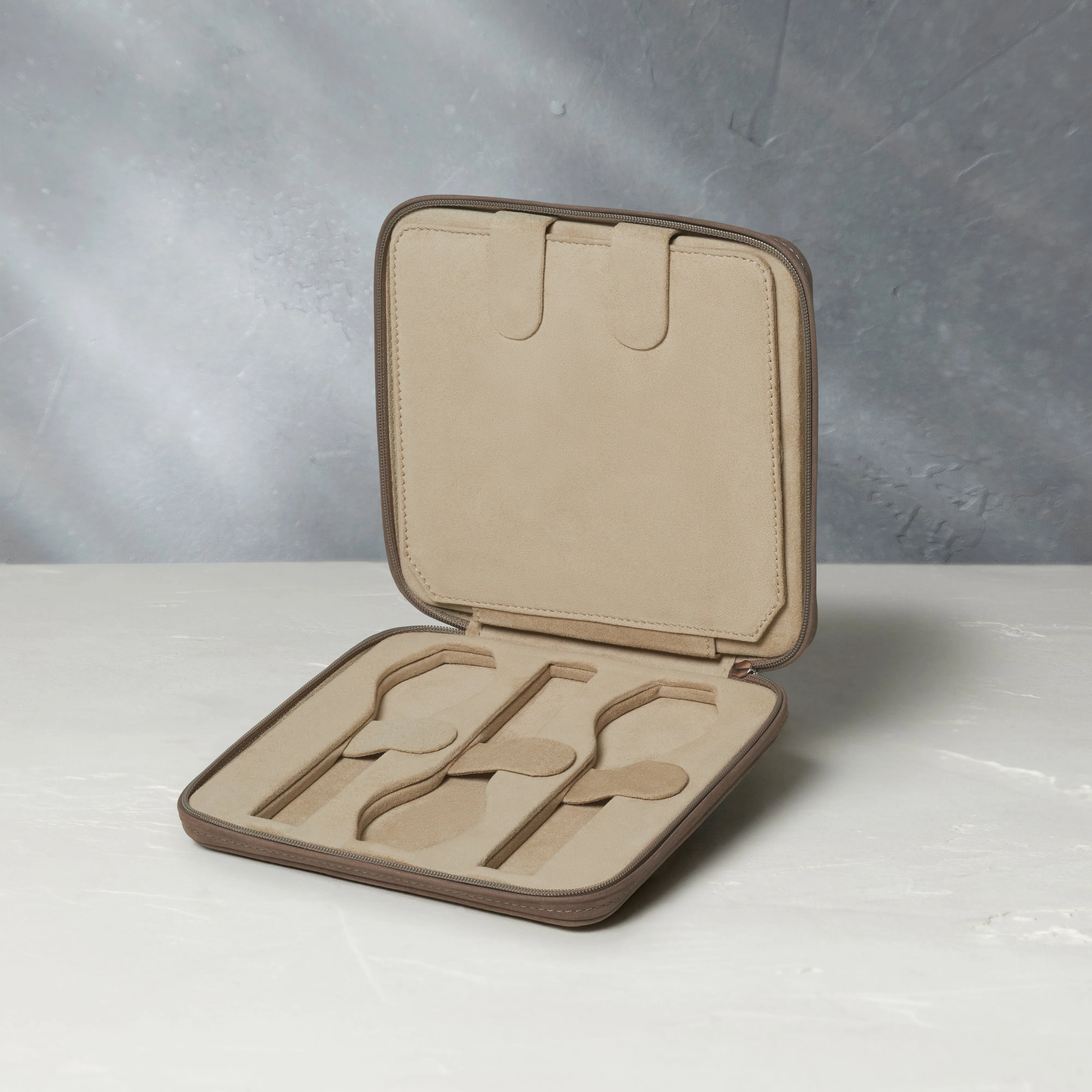 six-watch folio, nubuck