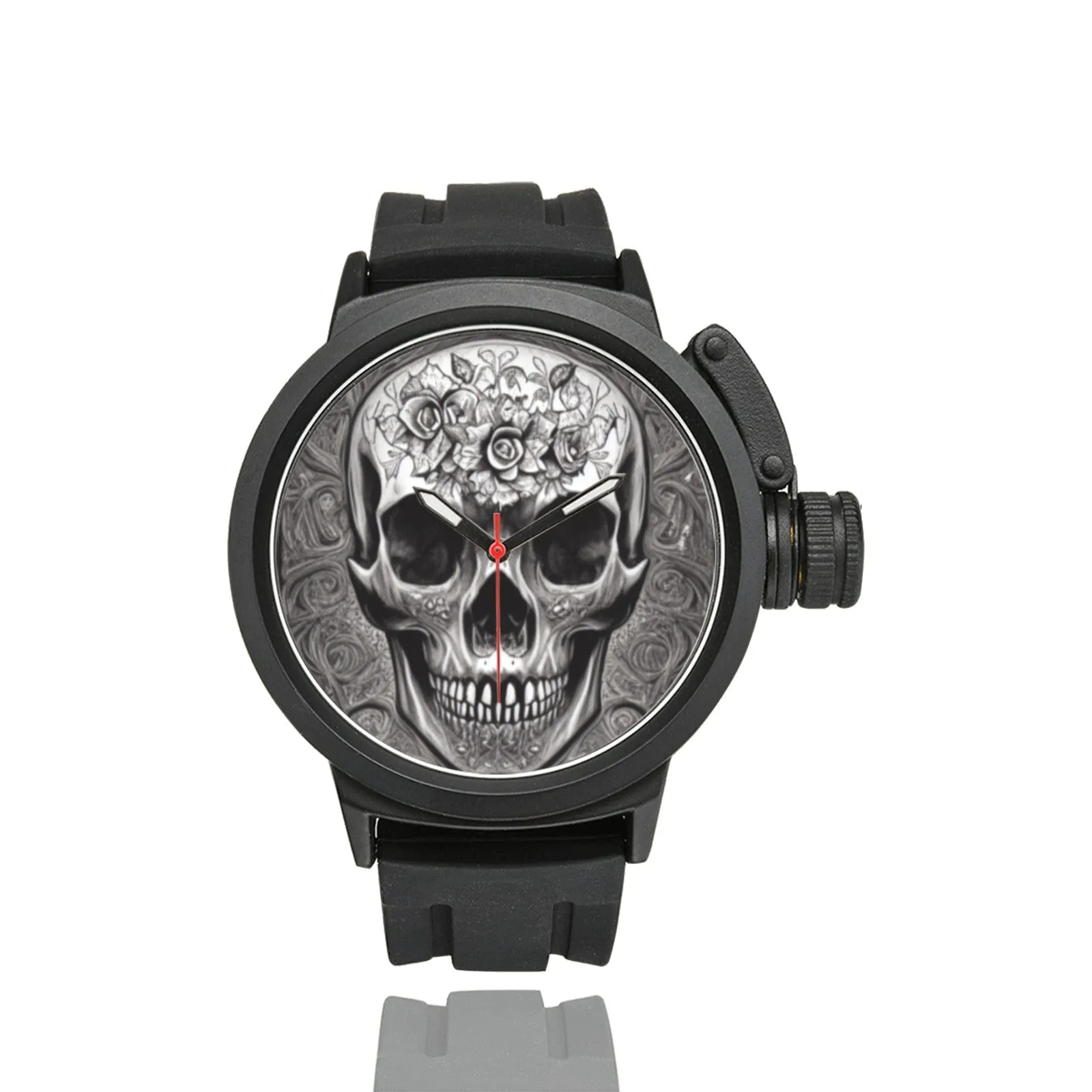 Skull Floral Men's Sports Watch