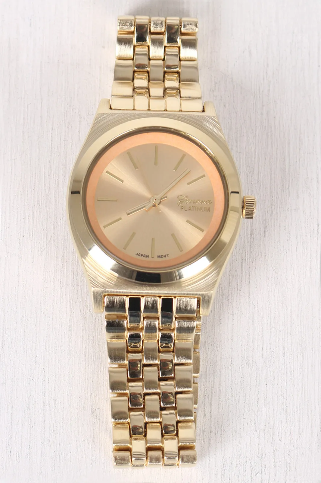 Slim Metallic Boyfriend Watch